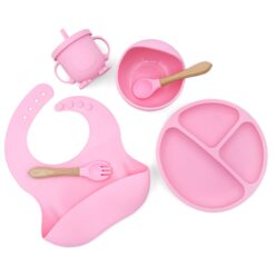 6 Pieces Silicone Baby Feeding Cutlery Set – Self Feeding Utensils
