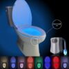 Body Motion Activated Sensor Toilet Light – 8-Color Smart LED Night Light