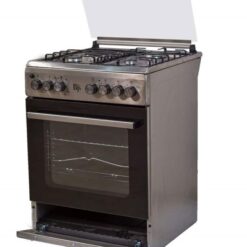 BJS 3 Gas + 1 Electric Cooker,With Oven Fan,Silver 60cm”60cm
