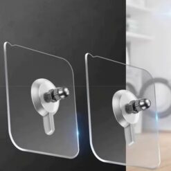 Punch free adhesive mounting hooks-10 pieces a set